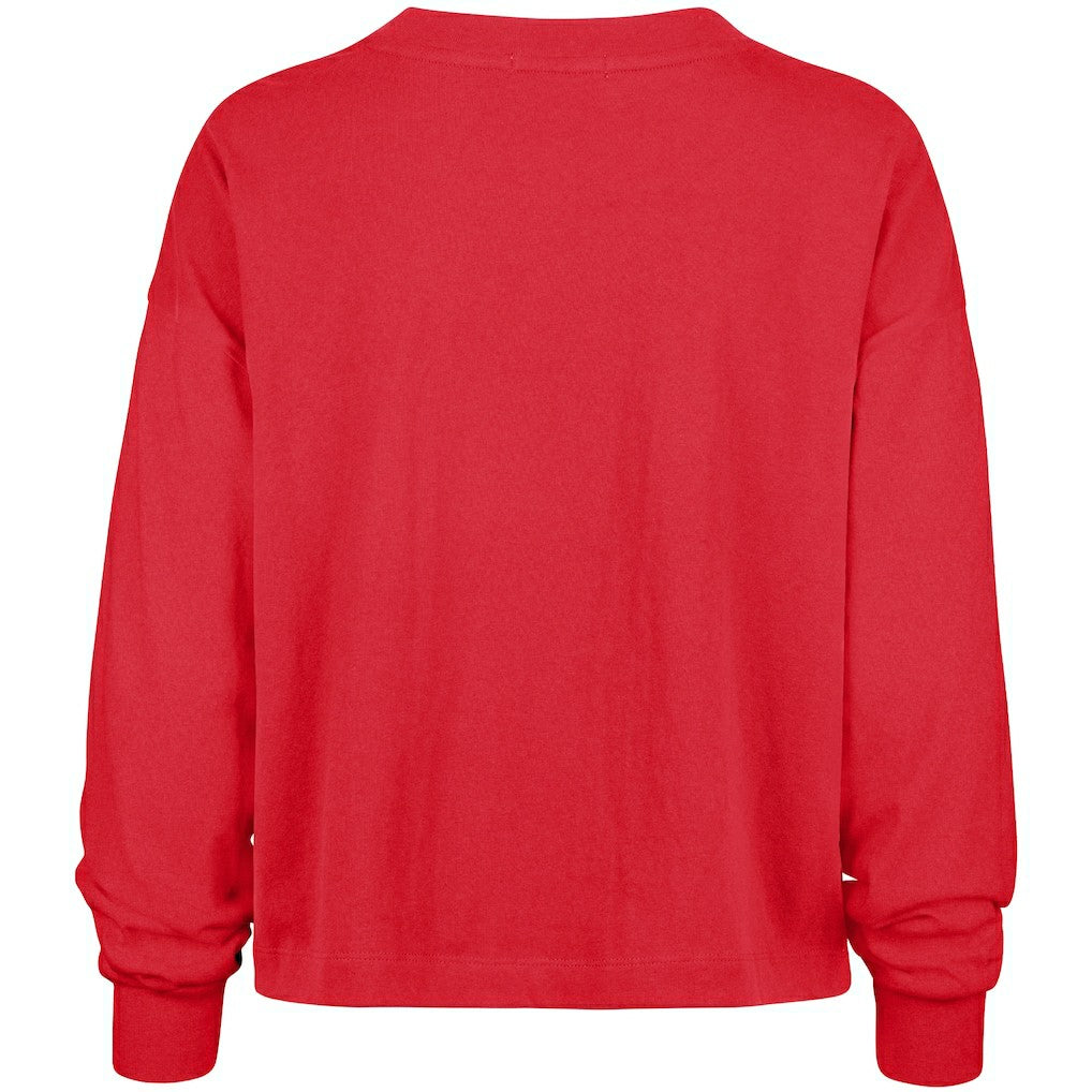 San Francisco 49ers '47 Women's Outreach City Oversized Long Sleeve T-Shirt Scarlet