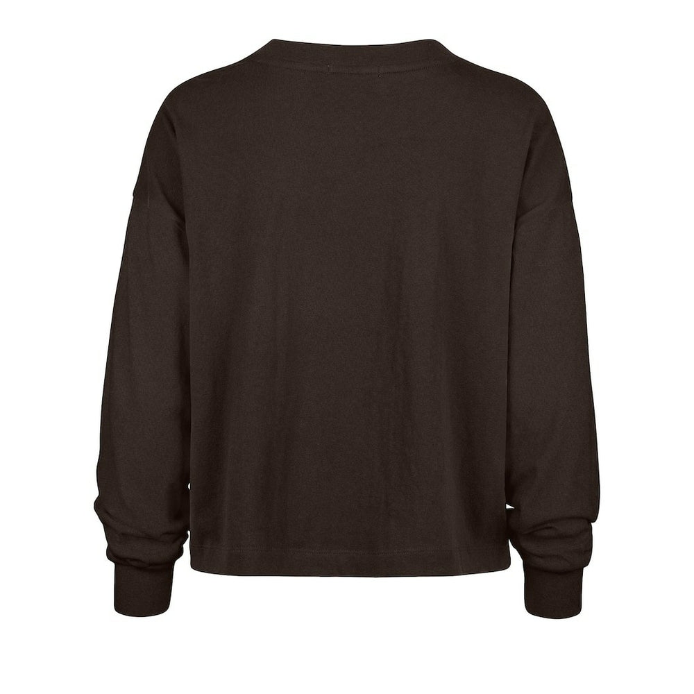 Cleveland Browns '47 Women's Outreach City Oversized Long Sleeve T-Shirt Brown