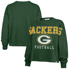 Green Bay Packers '47 Women's Outreach City Oversized Long Sleeve T-Shirt Green