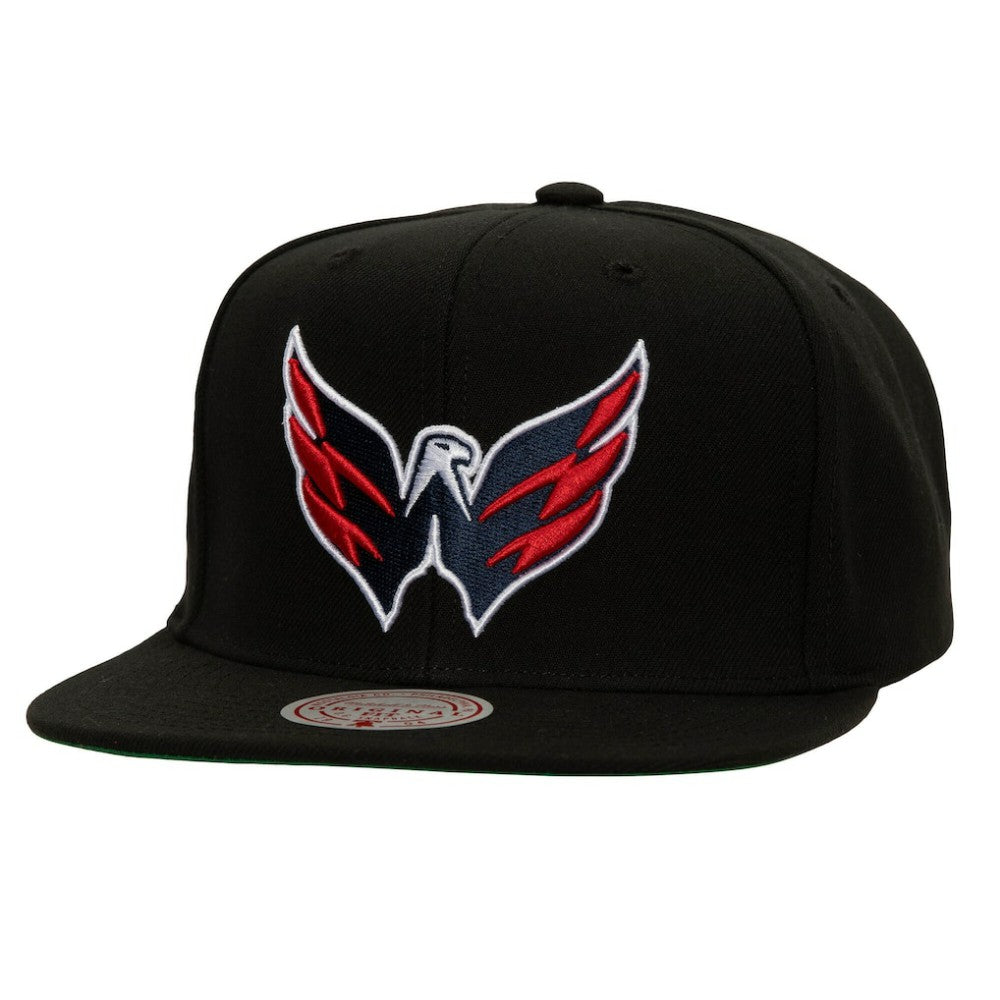 NHL Washington Capitals Mitchell & Ness Core Top Spot Snapback Hat - Black