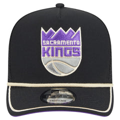 Sacramento Kings Vintage Team Rope A-Frame 9FIFTY Snapback Hat Black