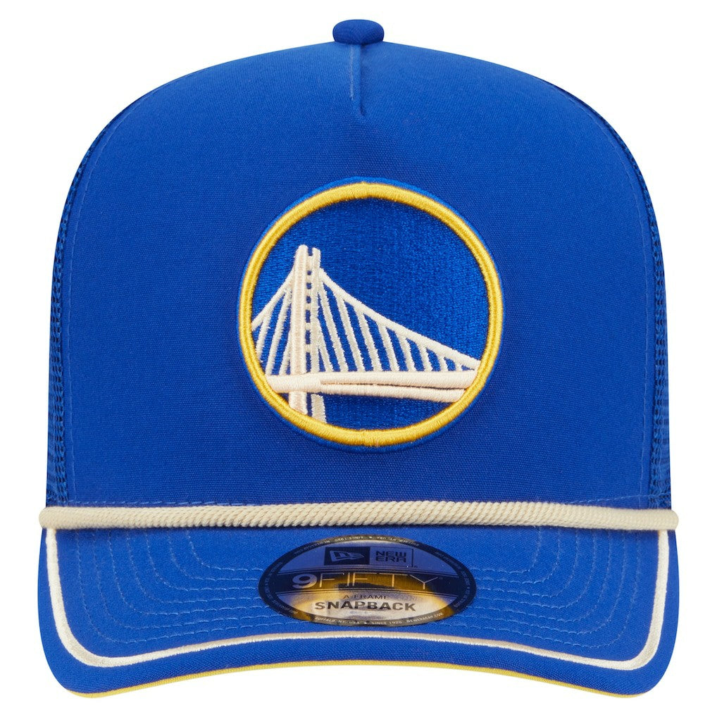 Golden State Warriors Vintage Team Rope A-Frame 9FIFTY Snapback Hat Royal