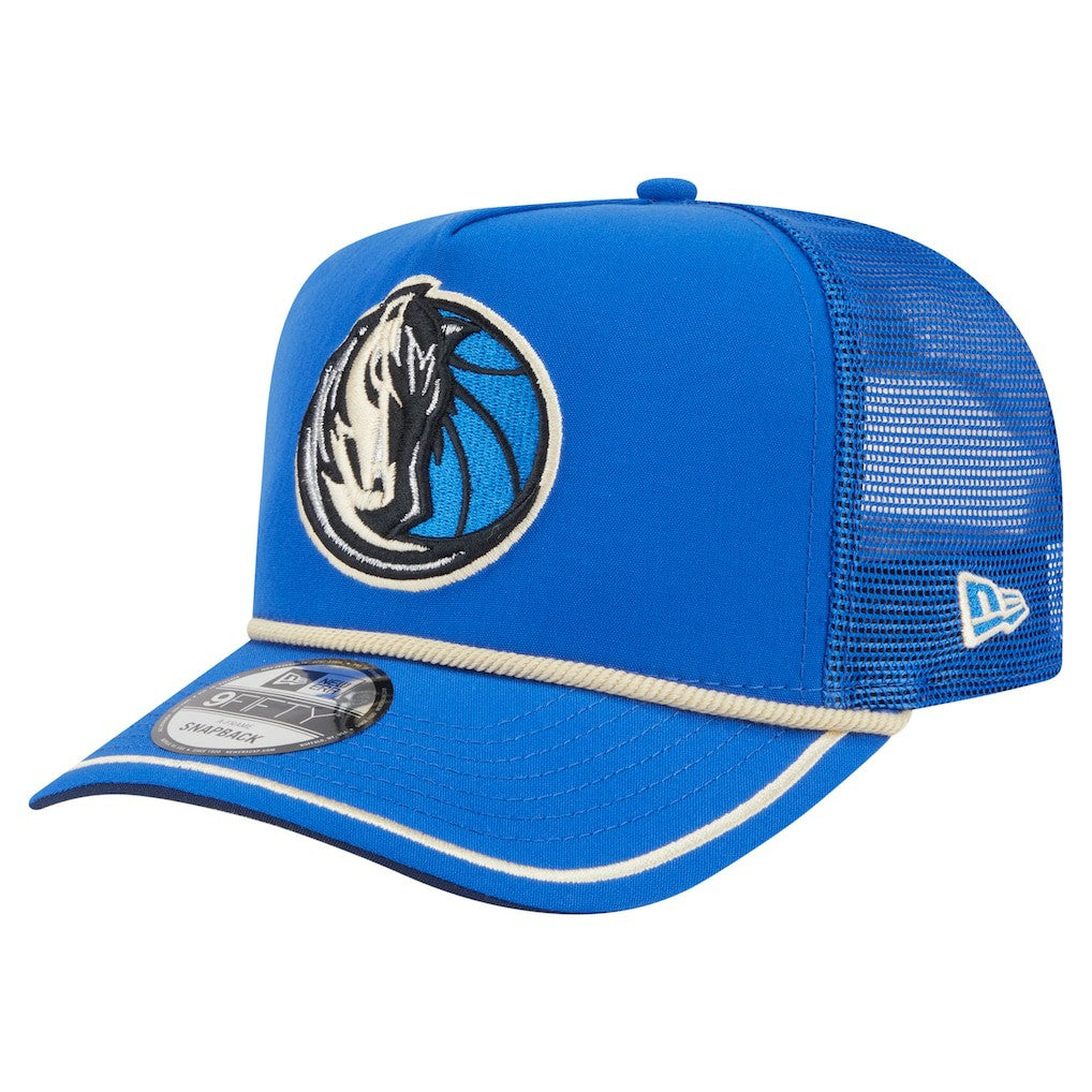 Dallas Mavericks Vintage Team Rope A-Frame 9FIFTY Snapback Hat Blue