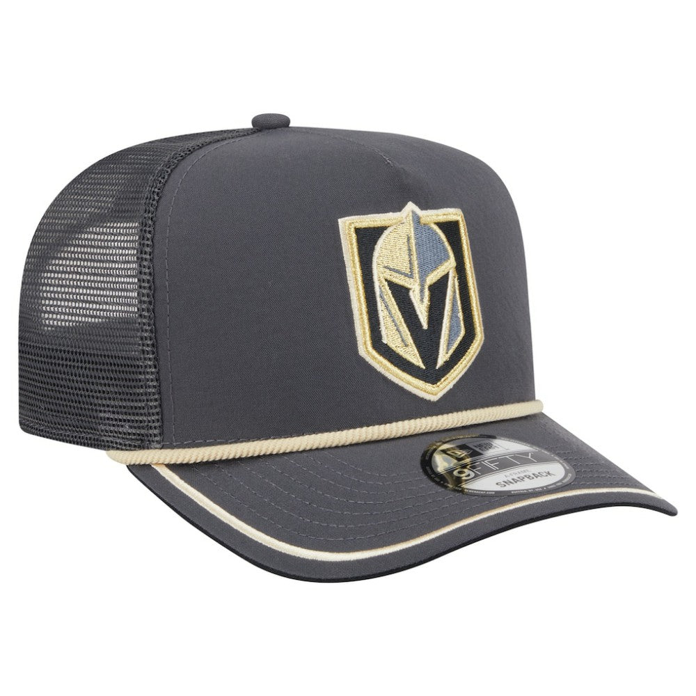 NHL Vegas Golden Knights New Era Vintage Team Rope A-Frame 9FIFTY Snapback Hat - Gray