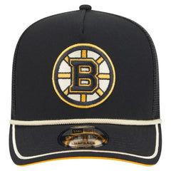 NHL Boston Bruins New Era Vintage Team Rope A-Frame 9FIFTY Snapback Hat - Black