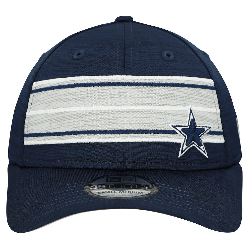 Dallas Cowboys New Era Stripes 39THIRTY Flex Hat Navy