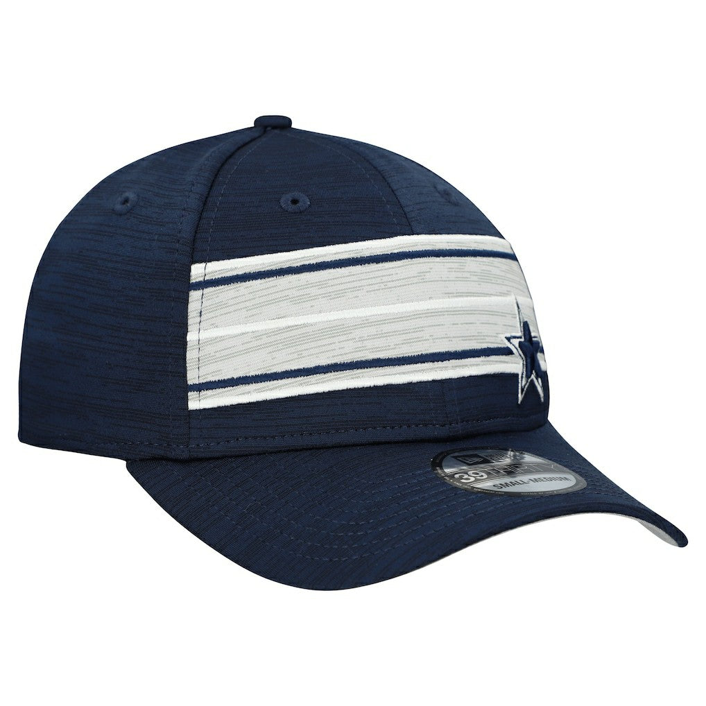 Dallas Cowboys New Era Stripes 39THIRTY Flex Hat Navy