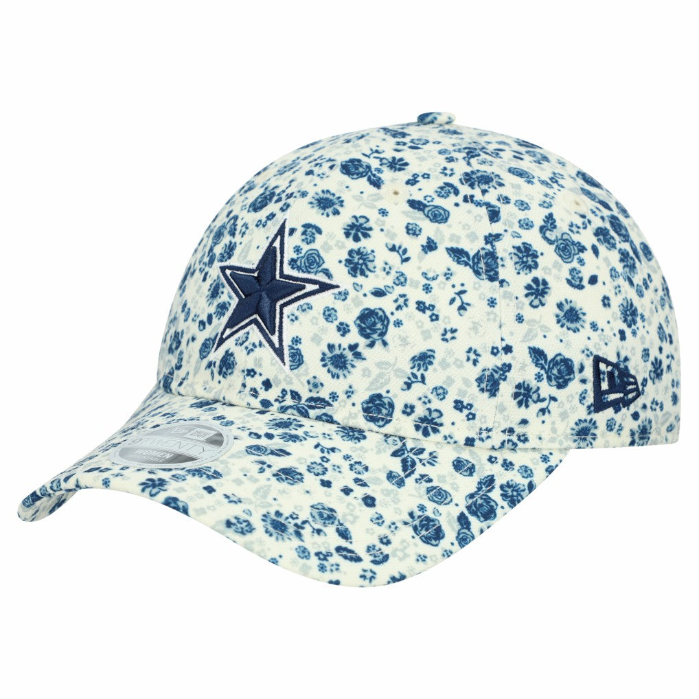 Dallas Cowboys New Era Women's Ditzy 9TWENTY Adjustable Hat Cream