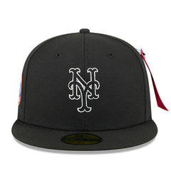 New York Mets New Era x Alpha Industries 59FIFTY Fitted Hat - Black Hats