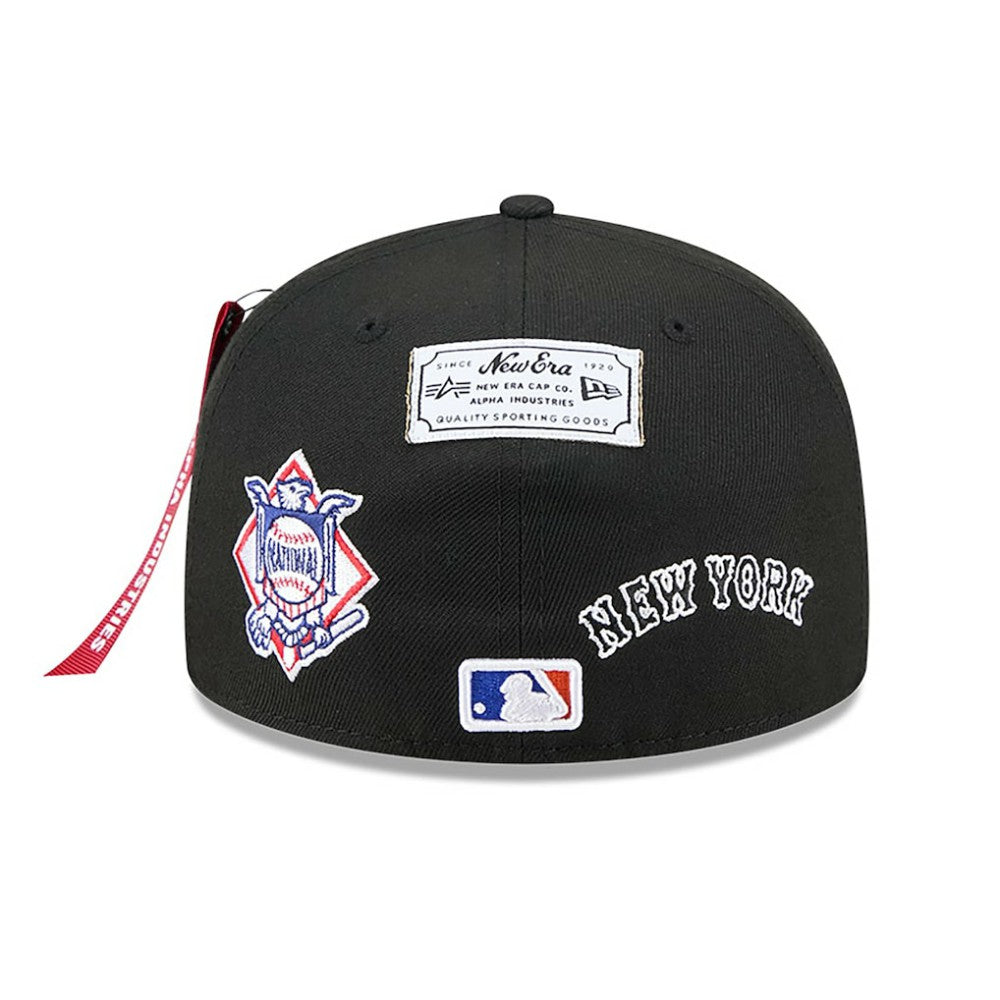New York Mets New Era x Alpha Industries 59FIFTY Fitted Hat - Black Hats