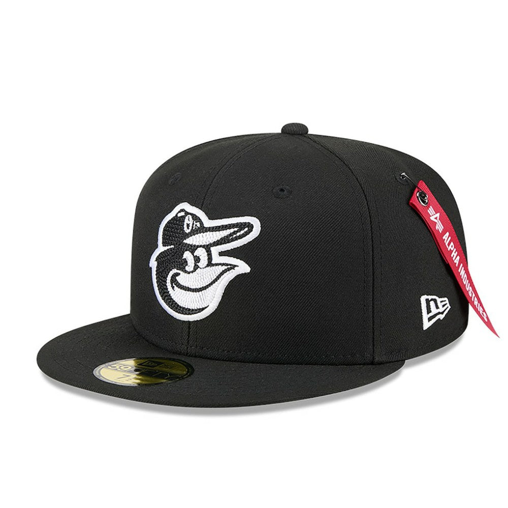 Baltimore Orioles New Era x Alpha Industries 59FIFTY Fitted Hat - Black Hats