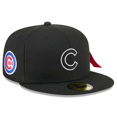 Chicago Cubs New Era x Alpha Industries 59FIFTY Fitted Hat - Black Hats