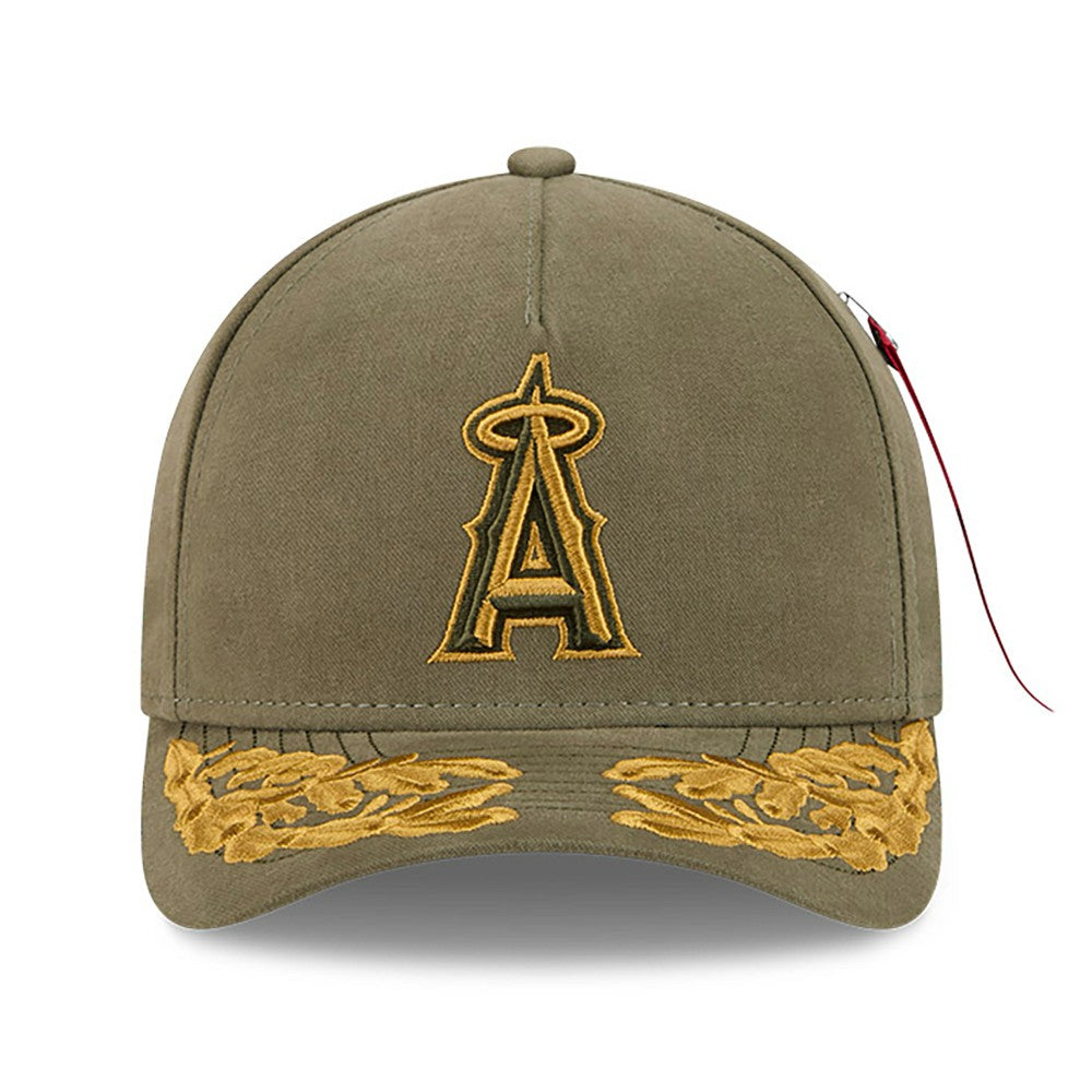 Los Angeles Angels New Era x Alpha Industries A-Frame 9FORTY Adjustable Hat - Olive Hats