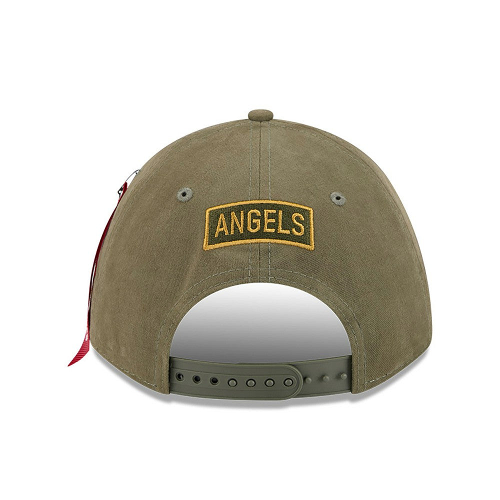 Los Angeles Angels New Era x Alpha Industries A-Frame 9FORTY Adjustable Hat - Olive Hats