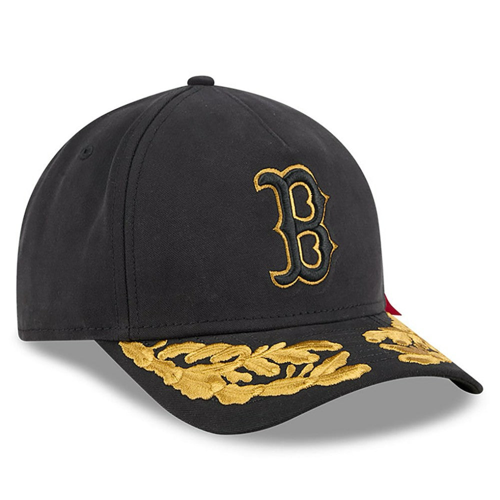 Boston Red Sox New Era x Alpha Industries A-Frame 9FORTY Adjustable Hat - Black Hats