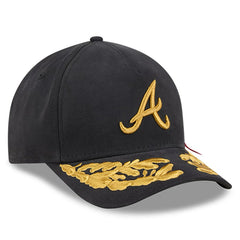 Atlanta Braves New Era x Alpha Industries A-Frame 9FORTY Adjustable Hat - Black Hats