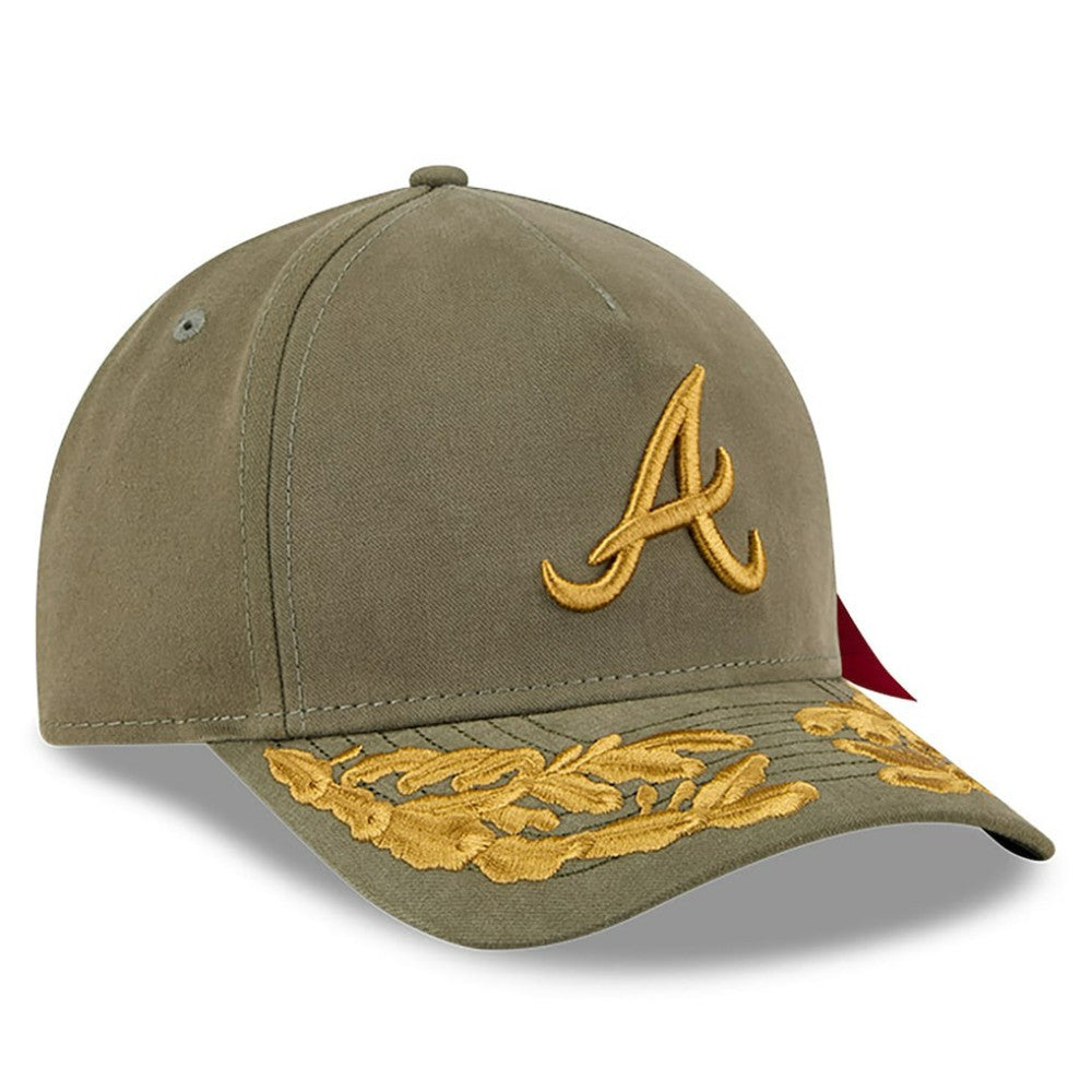 Atlanta Braves New Era x Alpha Industries A-Frame 9FORTY Adjustable Hat - Olive Hats