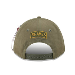 Atlanta Braves New Era x Alpha Industries A-Frame 9FORTY Adjustable Hat - Olive Hats
