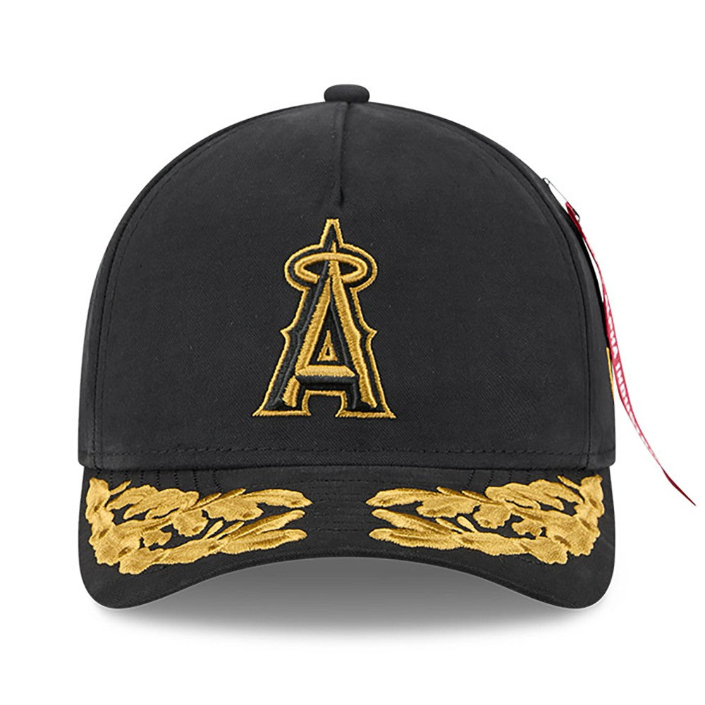 Los Angeles Angels New Era x Alpha Industries A-Frame 9FORTY Adjustable Hat - Black Hats