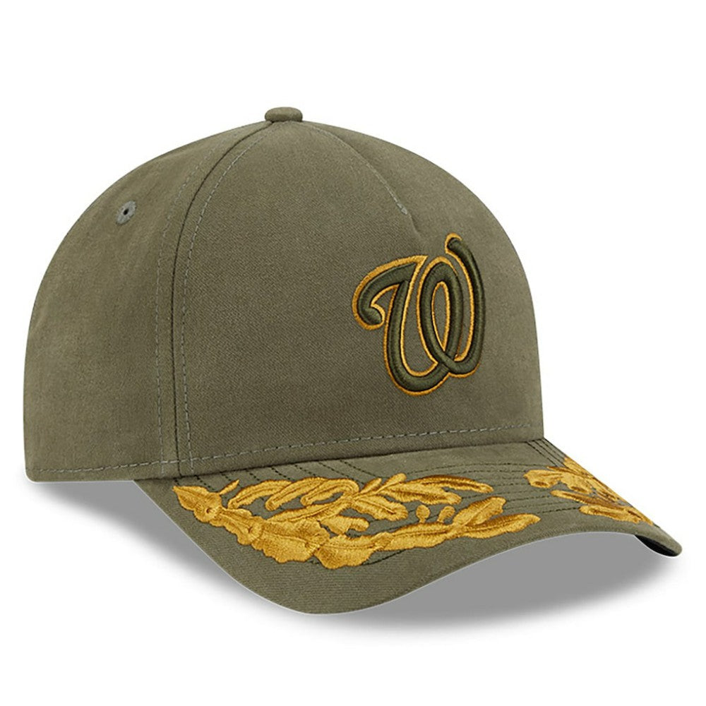 Washington Nationals New Era x Alpha Industries A-Frame 9FORTY Adjustable Hat - Olive Hats