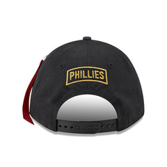 Philadelphia Phillies New Era x Alpha Industries A-Frame 9FORTY Adjustable Hat - Black Hats