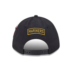 Seattle Mariners New Era x Alpha Industries A-Frame 9FORTY Adjustable Hat - Black Hats