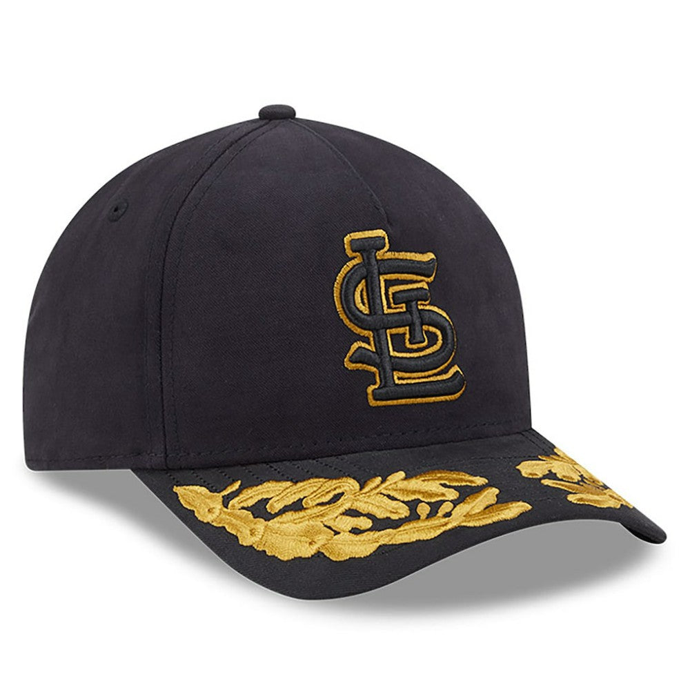 St. Louis Cardinals New Era x Alpha Industries A-Frame 9FORTY Adjustable Hat - Black Hats