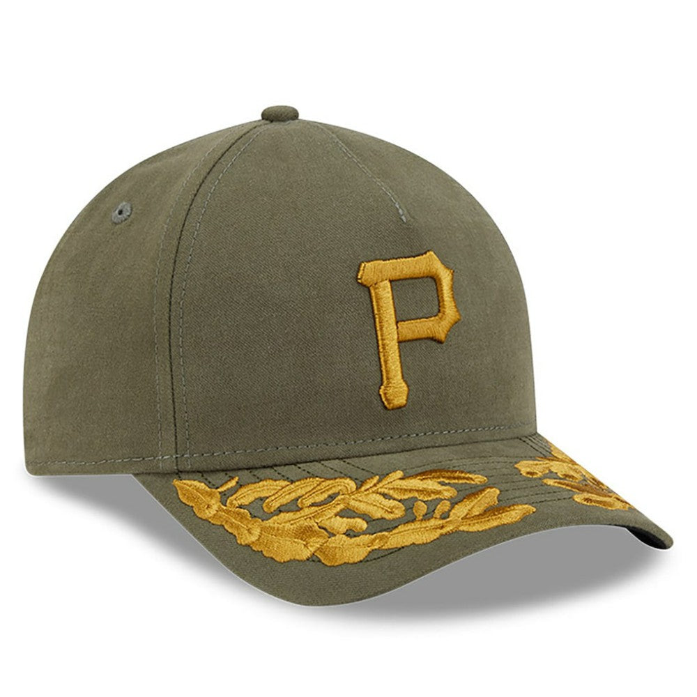 Pittsburgh Pirates New Era x Alpha Industries A-Frame 9FORTY Adjustable Hat - Olive Hats