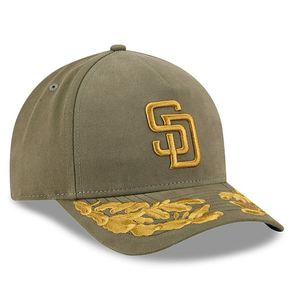 San Diego Padres New Era x Alpha Industries A-Frame 9FORTY Adjustable Hat - Olive Hats
