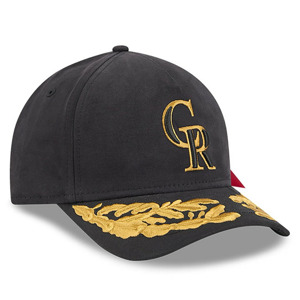 Colorado Rockies New Era x Alpha Industries A-Frame 9FORTY Adjustable Hat - Black Hats