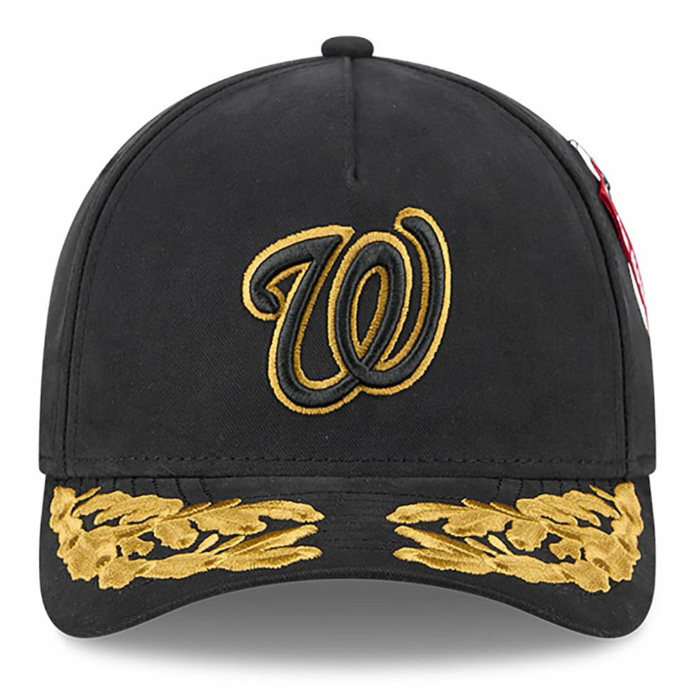 Washington Nationals New Era x Alpha Industries A-Frame 9FORTY Adjustable Hat - Black Hats