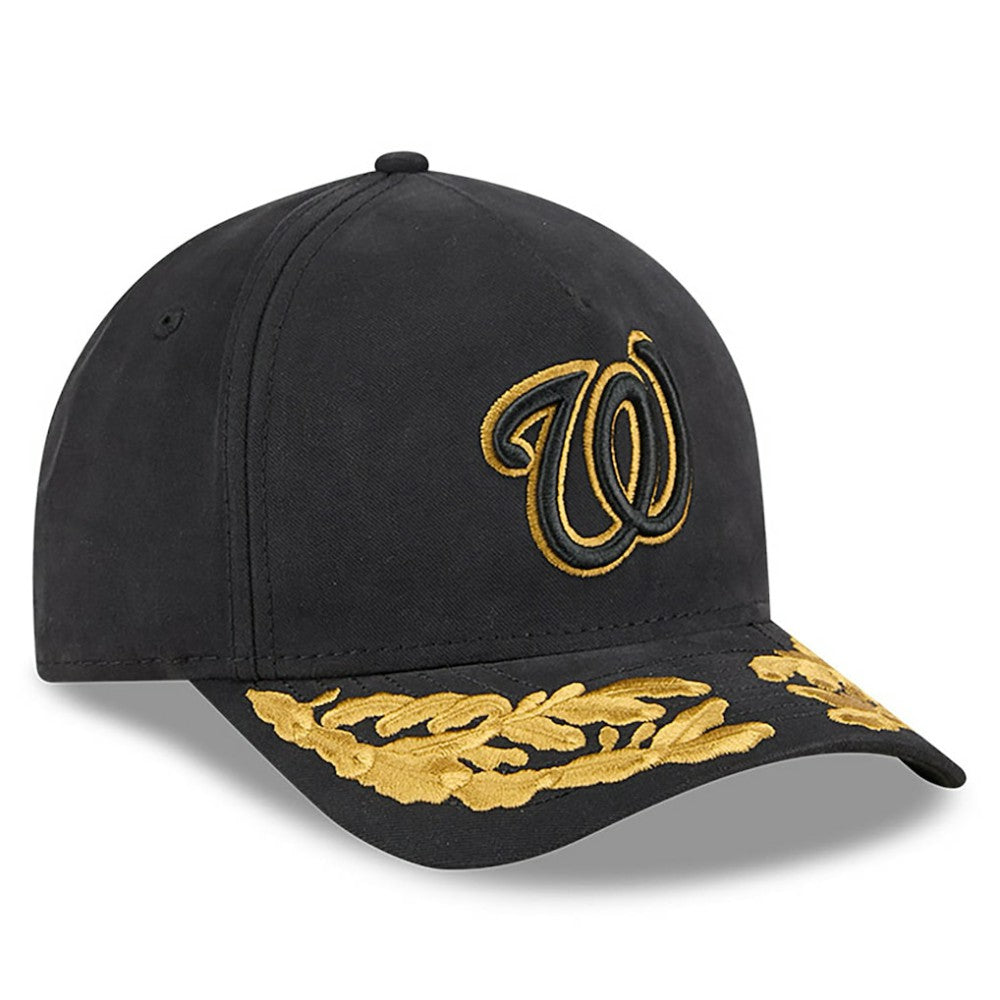 Washington Nationals New Era x Alpha Industries A-Frame 9FORTY Adjustable Hat - Black Hats