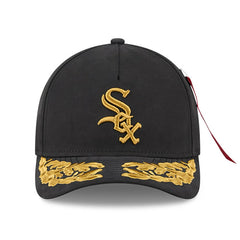 Chicago White Sox New Era x Alpha Industries A-Frame 9FORTY Adjustable Hat - Black Hats