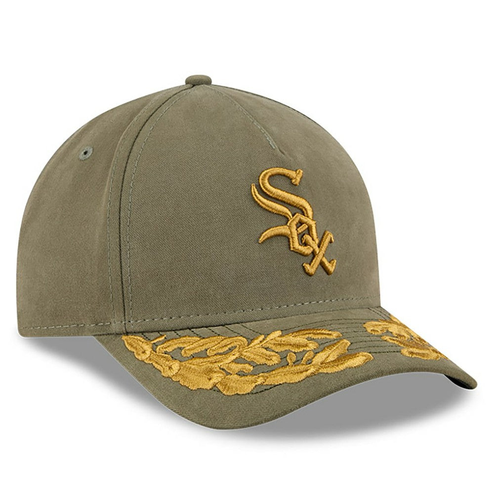 Chicago White Sox New Era x Alpha Industries A-Frame 9FORTY Adjustable Hat - Olive Hats