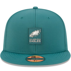 Philadelphia Eagles New Era 2025 Sideline 59FIFTY Fitted Hat Midnight Green