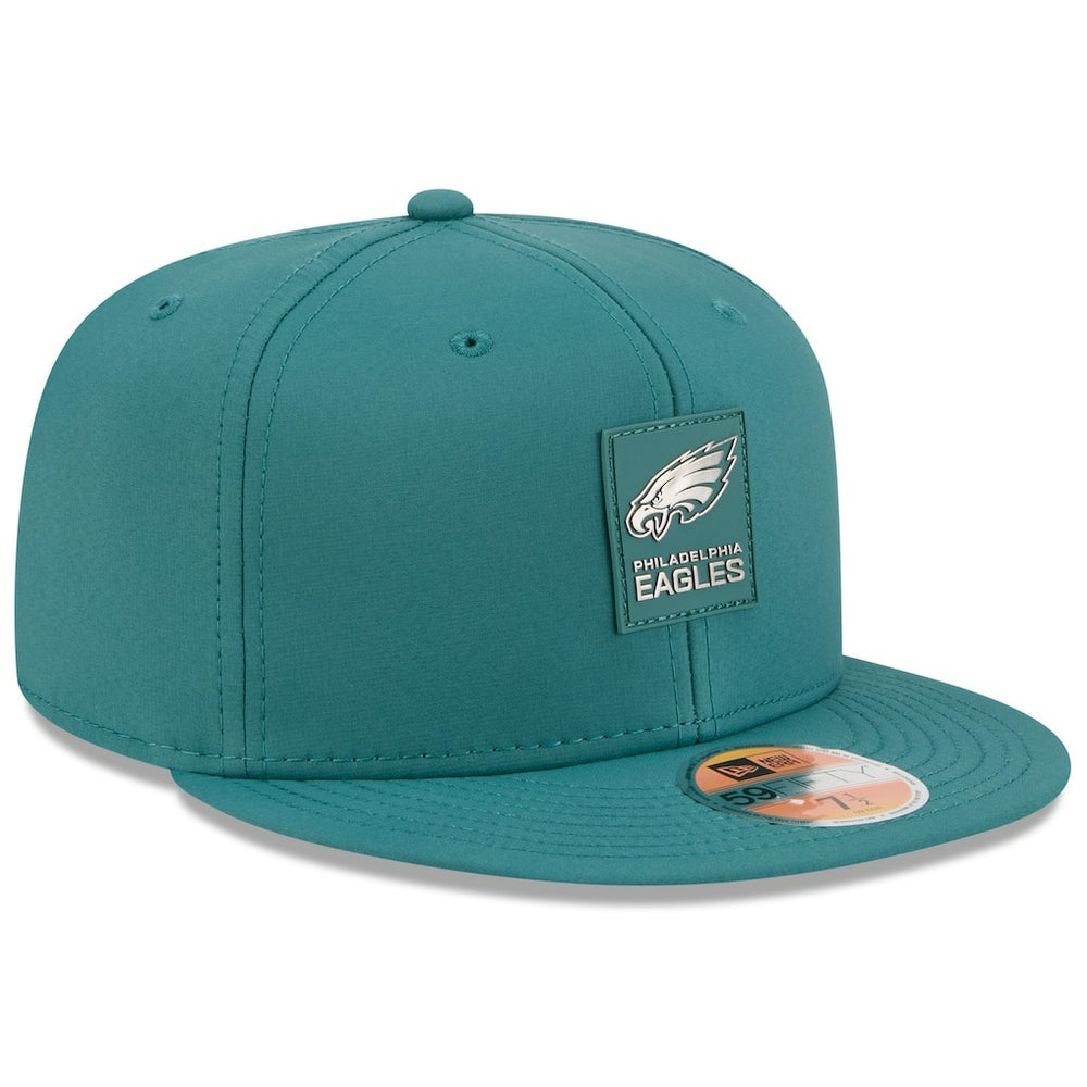 Philadelphia Eagles New Era 2025 Sideline 59FIFTY Fitted Hat Midnight Green