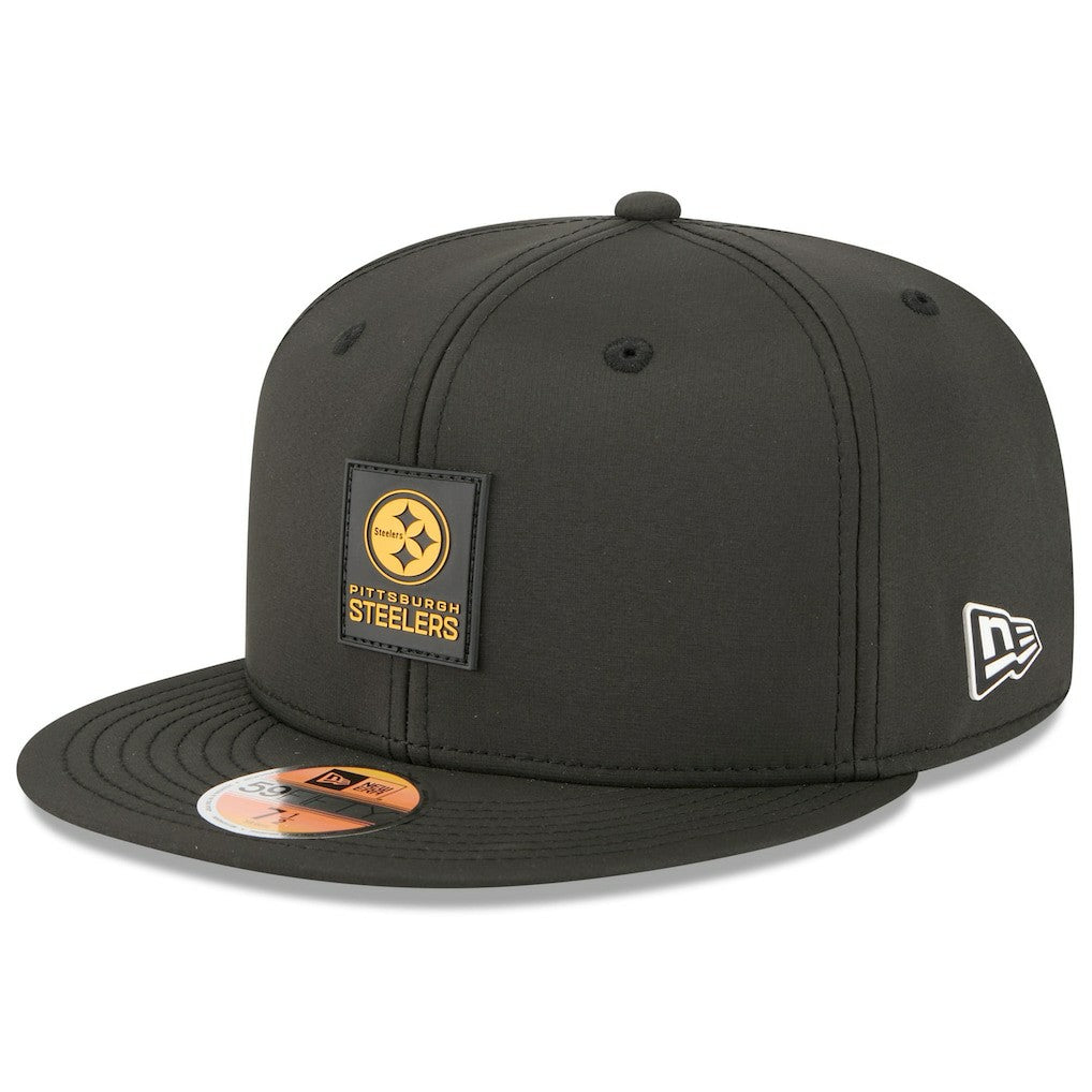 Pittsburgh Steelers New Era 2025 Sideline 59FIFTY Fitted Hat Black