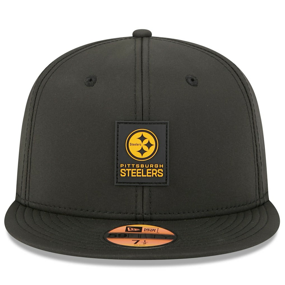 Pittsburgh Steelers New Era 2025 Sideline 59FIFTY Fitted Hat Black