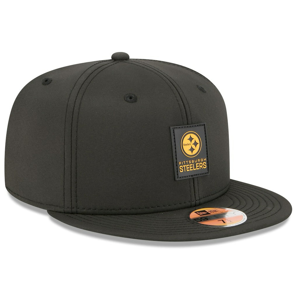 Pittsburgh Steelers New Era 2025 Sideline 59FIFTY Fitted Hat Black