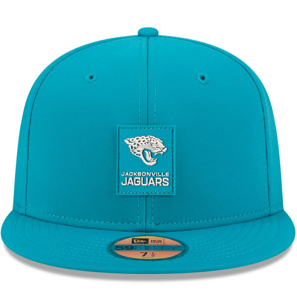 Jacksonville Jaguars New Era 2025 Sideline 59FIFTY Fitted Hat Teal