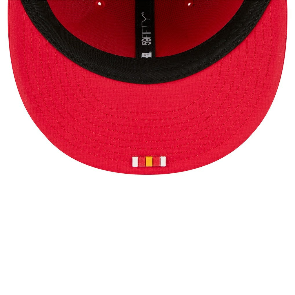 Kansas City Chiefs New Era 2025 Sideline 59FIFTY Fitted Hat Red