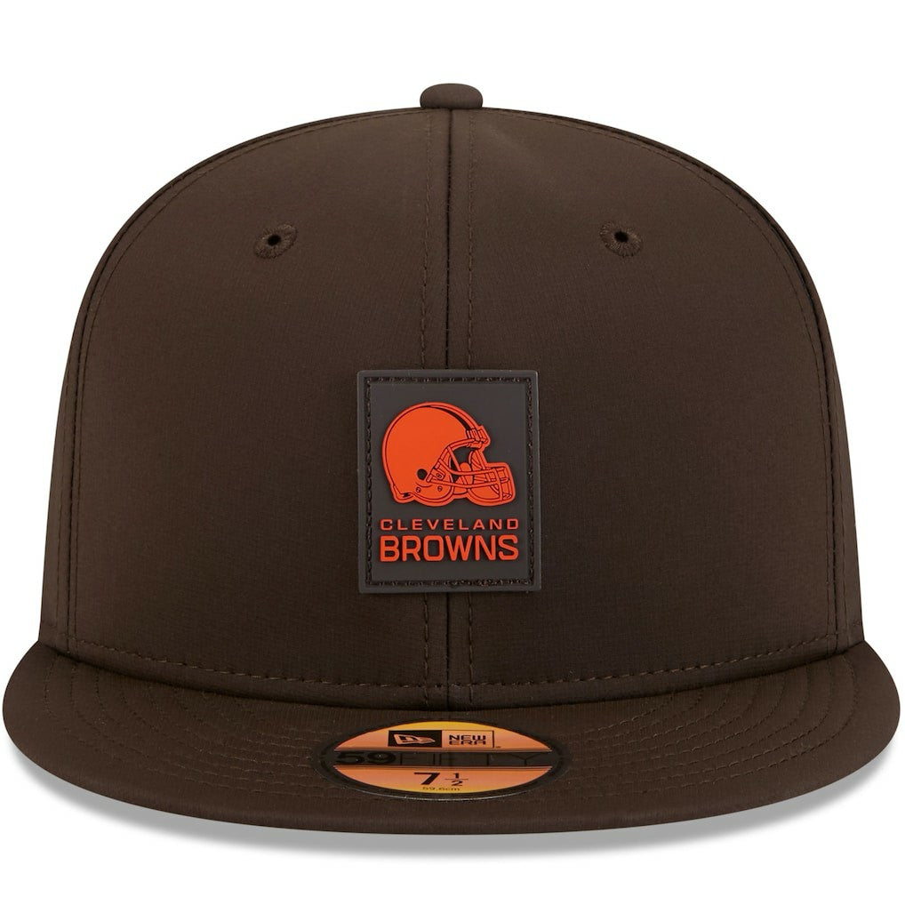 Cleveland Browns New Era 2025 Sideline 59FIFTY Fitted Hat Brown