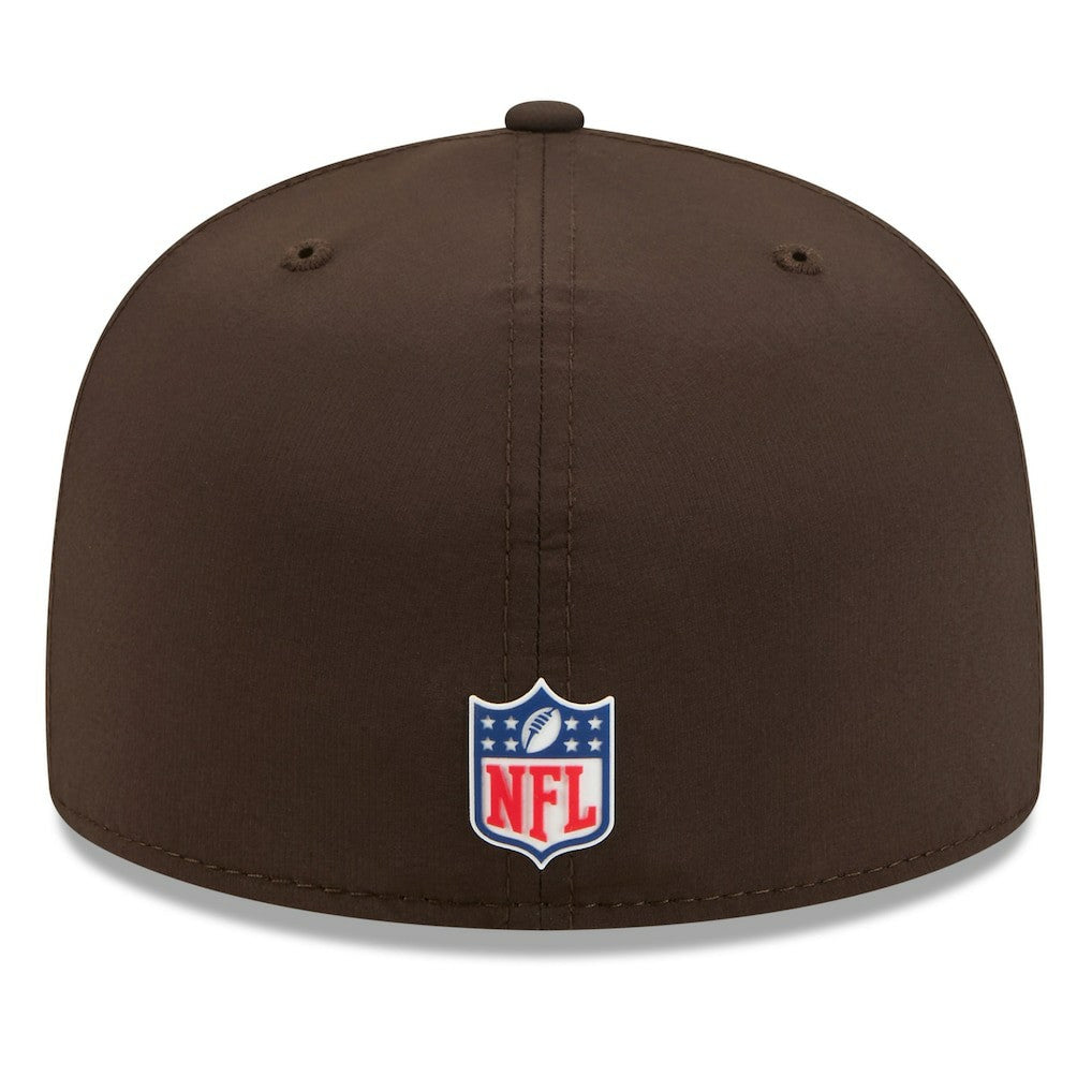 Cleveland Browns New Era 2025 Sideline 59FIFTY Fitted Hat Brown