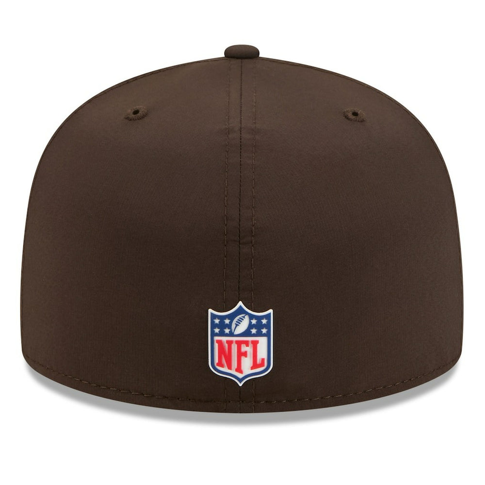 Cleveland Browns New Era 2025 Sideline 59FIFTY Fitted Hat Brown
