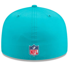 Miami Dolphins New Era 2025 Sideline 59FIFTY Fitted Hat Aqua