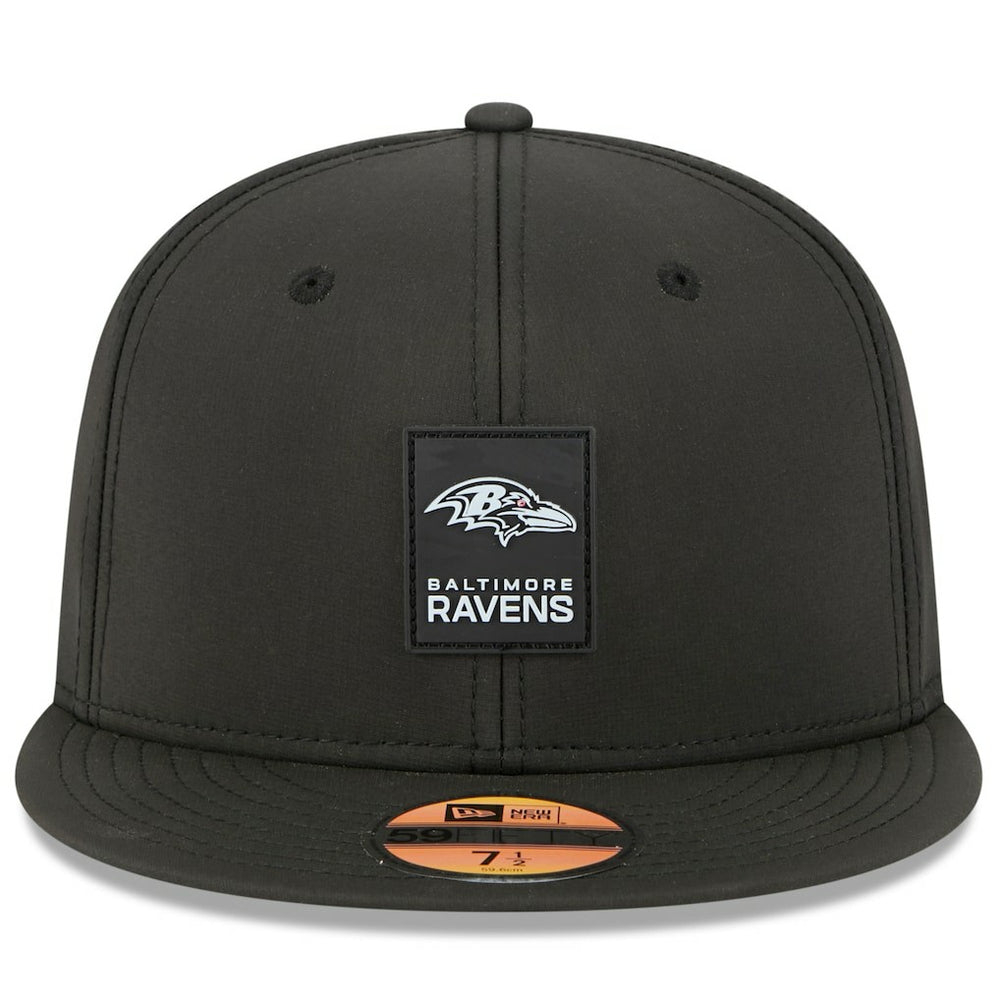 Baltimore Ravens New Era 2025 Sideline 59FIFTY Fitted Hat Black
