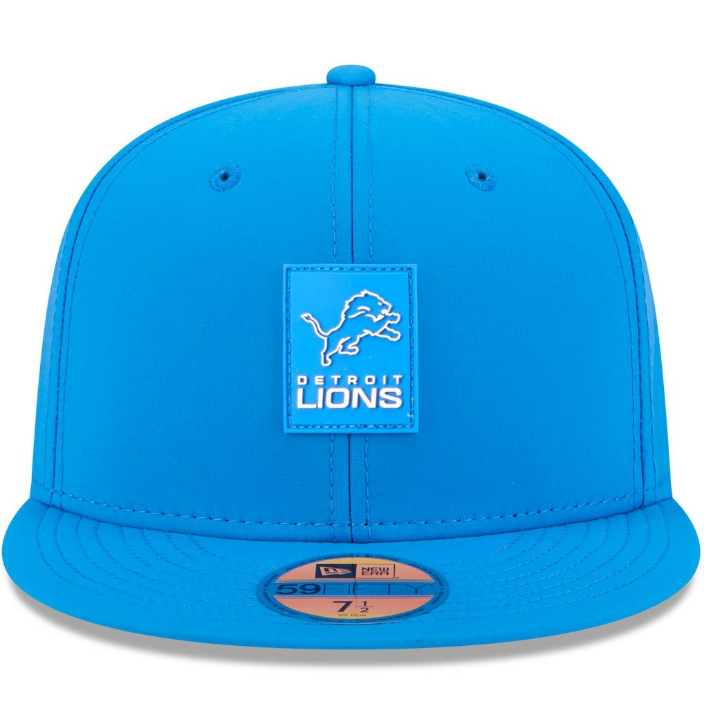 Detroit Lions New Era 2025 Sideline 59FIFTY Fitted Hat Blue