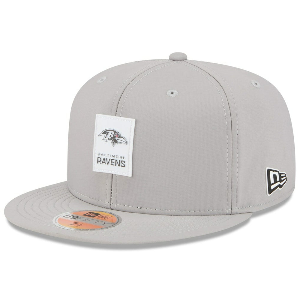 Baltimore Ravens New Era 2025 Sideline 59FIFTY Fitted Hat Gray