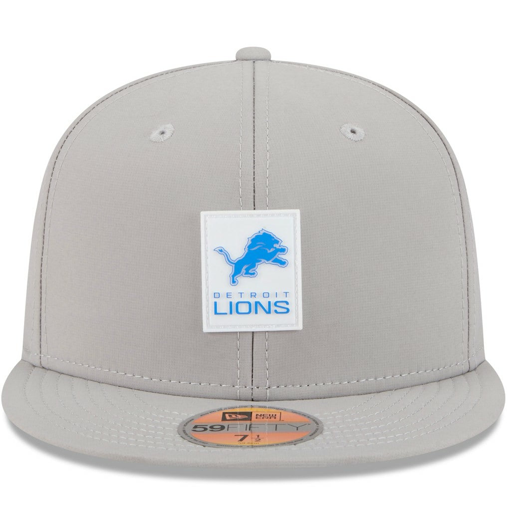 Detroit Lions New Era 2025 Sideline 59FIFTY Fitted Hat Gray