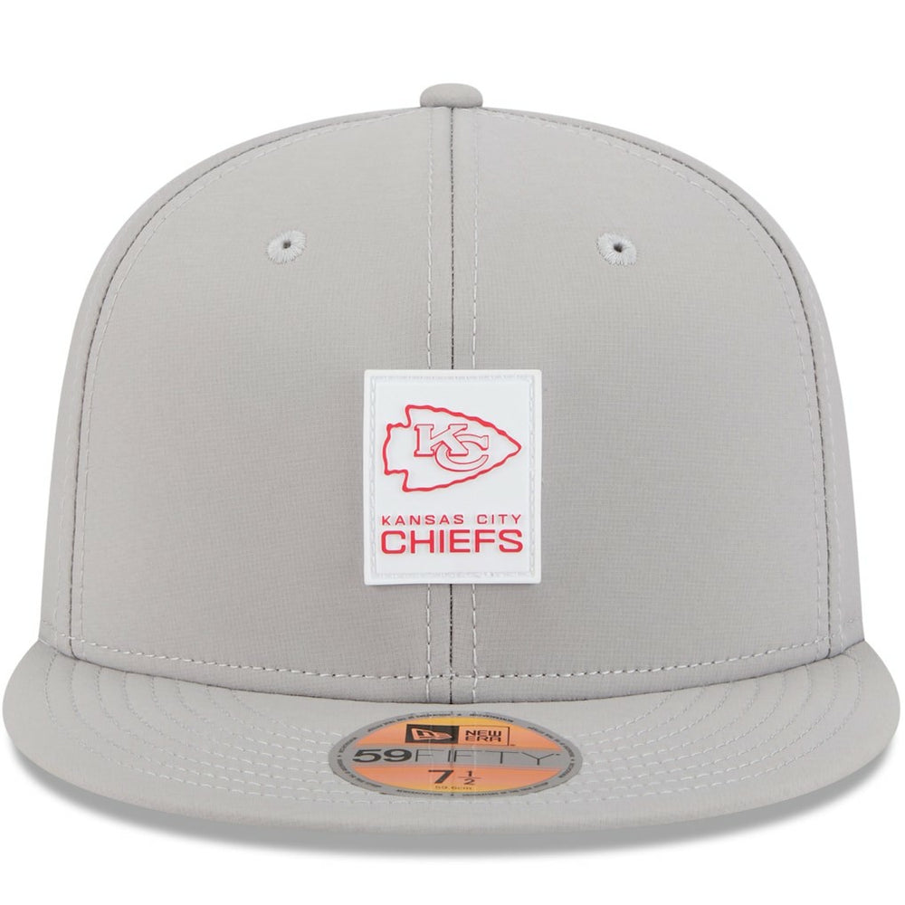 Kansas City Chiefs New Era 2025 Sideline 59FIFTY Fitted Hat Gray
